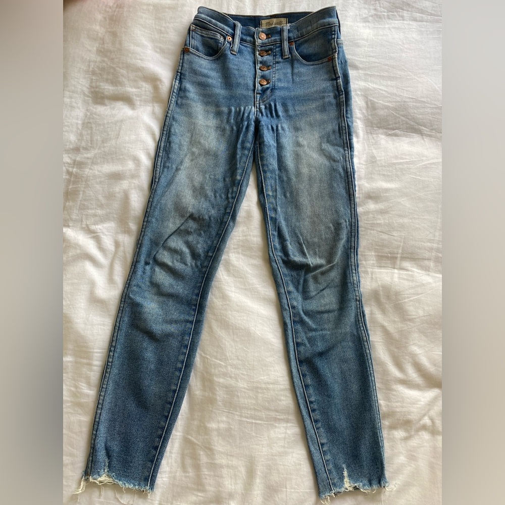 Madewell High-Rise Skinny Jeans with Button Fly